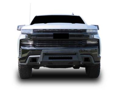 Black Horse Off Road - Armour III Light Duty Front Bumper-Textured Black-2019-2021 Chevrolet Silverado 1500/2022 Chevrolet Silverado 1500 LTD|Black Horse Off Road - Image 2