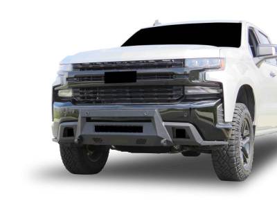 Black Horse Off Road - Armour III Light Duty Front Bumper-Textured Black-2019-2021 Chevrolet Silverado 1500/2022 Chevrolet Silverado 1500 LTD|Black Horse Off Road - Image 10