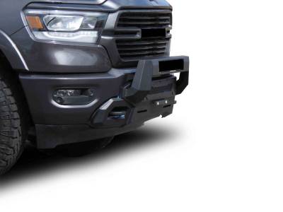 Black Horse Off Road - Armour III Light Duty Front Bumper-Textured Black-2019-2024 Ram 1500|Black Horse Off Road - Image 6