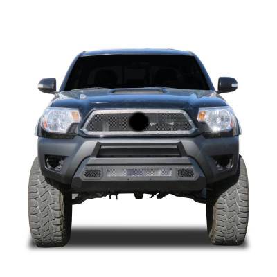 Black Horse Off Road - Armour III Light Duty Front Bumper-Textured Black-2012-2015 Toyota Tacoma|Black Horse Off Road - Image 2