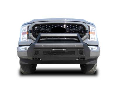 Black Horse Off Road - Armour III Light Duty Front Bumper-Textured Black-2021-2023 Ford F-150|Black Horse Off Road - Image 2