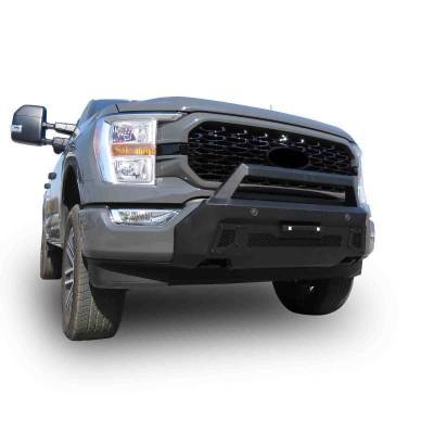 Black Horse Off Road - Armour III Light Duty Front Bumper-Textured Black-2021-2023 Ford F-150|Black Horse Off Road - Image 10