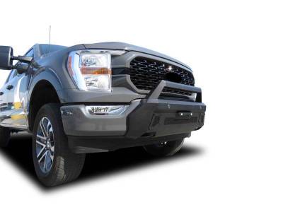 Black Horse Off Road - Armour III Light Duty Front Bumper-Textured Black-2021-2023 Ford F-150|Black Horse Off Road - Image 8