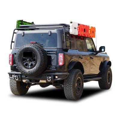 Black Horse Off Road - Armour Tubular Heavy Duty Rear Bumper Kit-Textured Black-2021-2026 Ford Bronco|Black Horse Off Road - Image 11