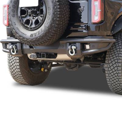 Black Horse Off Road - Armour Tubular Heavy Duty Rear Bumper Kit-Textured Black-2021-2026 Ford Bronco|Black Horse Off Road - Image 5