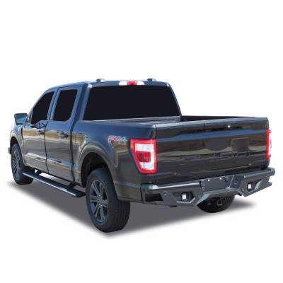 Black Horse Off Road - Armour Heavy Duty Rear Bumper-Textured Black-2021-2026 Ford F-150/2022-2026 Ford F-150 Lightning|Black Horse Off Road - Image 5