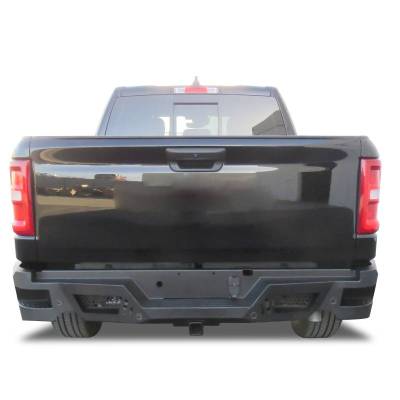 Armour Heavy Duty Rear Bumper-Matte Black-2025-2026 Ram 1500|Black Horse Off Road