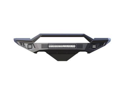 Armour II Heavy Duty Front Bumper Kit-Matte Black-2016-2018 Chevrolet Silverado 1500/2019-2021 Chevrolet Silverado 1500 LD|Black Horse Off Road