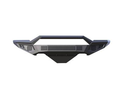 Black Horse Off Road - Armour II Heavy Duty Front Bumper-Matte Black-2016-2018 Chevrolet Silverado 1500/2019-2021 Chevrolet Silverado 1500 LD|Black Horse Off Road - Image 3