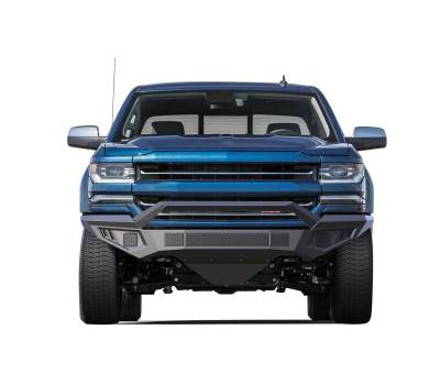 Armour II Heavy Duty Front Bumper-Matte Black-2016-2018 Chevrolet Silverado 1500/2019-2021 Chevrolet Silverado 1500 LD|Black Horse Off Road