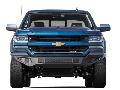 Black Horse Off Road - Armour II Heavy Duty Front Bumper-Matte Black-2016-2018 Chevrolet Silverado 1500/2019-2021 Chevrolet Silverado 1500 LD|Black Horse Off Road - Image 4