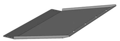 Black Horse Off Road - Armour II Heavy Duty Front Bumper Skid Plate Only-Matte Black-2016-2018 Chevrolet Silverado 1500/2019-2021 Chevrolet Silverado 1500 LD|Black Horse Off Road - Image 4