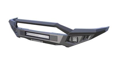 Black Horse Off Road - Armour II Heavy Duty Front Bumper Bull Nose Only-Matte Black-2016-2018 Chevrolet Silverado 1500/2019-2021 Chevrolet Silverado 1500 LD|Black Horse Off Road - Image 4