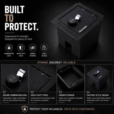 Black Horse Off Road - Center Console Safe-Black-2016-2023 Toyota Tacoma|Black Horse Off Road - Image 9