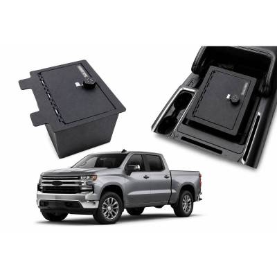 Center Console Safe-Black-2019-2022 Silverado-Sierra 1500/2020-2022 Silverado-Sierra 2500 HD-3500 HD|Black Horse Off Road