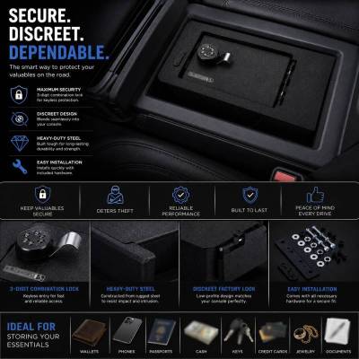 Black Horse Off Road - Center Console Safe-Black-2017-2022 Honda CR-V|Black Horse Off Road - Image 5