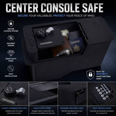 Black Horse Off Road - Center Console Safe-Black-2017-2022 Honda CR-V|Black Horse Off Road - Image 12