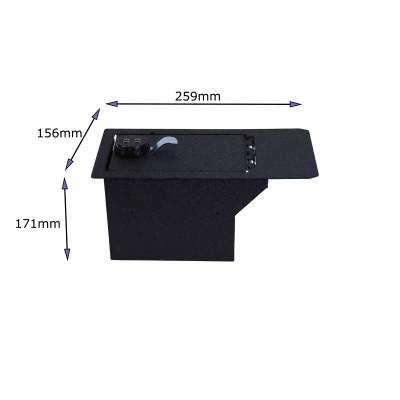 Black Horse Off Road - Center Console Safe-Black-2021-2024 Ford Mustang|Black Horse Off Road - Image 13