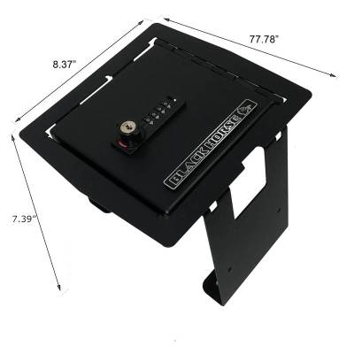 Black Horse Off Road - Center Console Safe-Black-2018-2026 Jeep Wrangler/2020-2026 Jeep Gladiator|Black Horse Off Road - Image 14