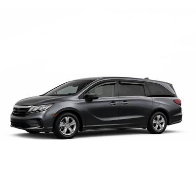 Black Horse Off Road - Black Horse Off Road [BHOR] |Tape On Rain Guard/Wind Deflectors|2018-2026 Honda Odyssey |Smoke,4Pcs|#140754 - Image 2