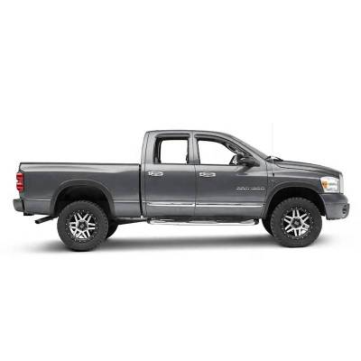 Black Horse Off Road - Black Horse Off Road [BHOR] |Tape On Rain Guard/Wind Deflectors|2019-2026 Ram 1500 Quad Cab|Smoke,4Pcs|#140542 - Image 4