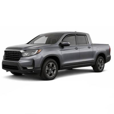 Black Horse Off Road - Black Horse Off Road [BHOR] |Tape On Rain Guard/Wind Deflectors|2017-2026 Honda Ridgeline |Smoke,4Pcs|#140762 - Image 2