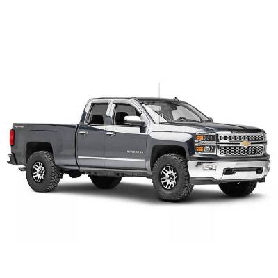Black Horse Off Road - Black Horse Off Road [BHOR] |Tape On Rain Guard/Wind Deflectors|2019-2026 GMC Sierra 1500 Double Cab/2019-2026 Chevrolet Silverado 1500 Double Cab|Smoke,4Pcs|#140442 - Image 2