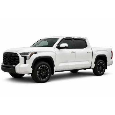 Black Horse Off Road - Black Horse Off Road [BHOR] |Tape On Rain Guard/Wind Deflectors|2022-2026 Toyota Tundra Crew Max|Smoke,4Pcs|#144888 - Image 10