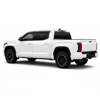 Black Horse Off Road - Black Horse Off Road [BHOR] |Tape On Rain Guard/Wind Deflectors|2022-2026 Toyota Tundra Crew Max|Smoke,4Pcs|#144888 - Image 8