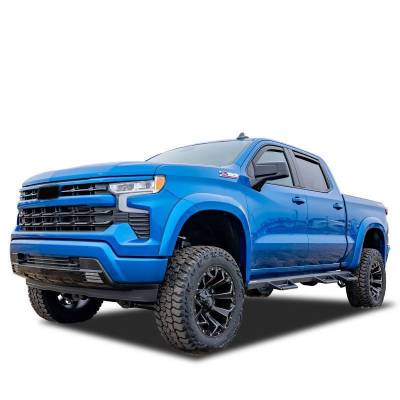 Black Horse Off Road - Black Horse Off Road [BHOR] |In Channel Rain Guard/Wind Deflectors|2019-2026 Silverado, Sierra 1500 Crew Cab/2020-2026 Silverado,Sierra 2500-3500 HD Crew Cab|Smoke,4Pcs|#1494805IN - Image 14