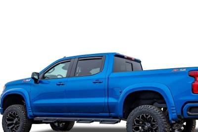 Black Horse Off Road - Black Horse Off Road [BHOR] |In Channel Rain Guard/Wind Deflectors|2019-2026 Silverado, Sierra 1500 Crew Cab/2020-2026 Silverado,Sierra 2500-3500 HD Crew Cab|Smoke,4Pcs|#1494805IN - Image 17