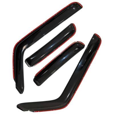 Black Horse Off Road - Black Horse Off Road [BHOR] |In Channel Rain Guard/Wind Deflectors|2021-2026 Cadillac Escalade ESV /2021-2026 Chevrolet Suburban /2021-2026 GMC Yukon XL |Smoke,4Pcs|#1494716IN - Image 5