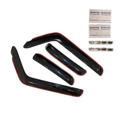 Black Horse Off Road - Black Horse Off Road [BHOR] |In Channel Rain Guard/Wind Deflectors|2015-2026 Ford F-150 Super Crew Cab|2017-2026 Ford F-250,F-350,F-450,F-550 Super Duty Super Crew Cab|Smoke,4Pcs|#1494975IN - Image 7
