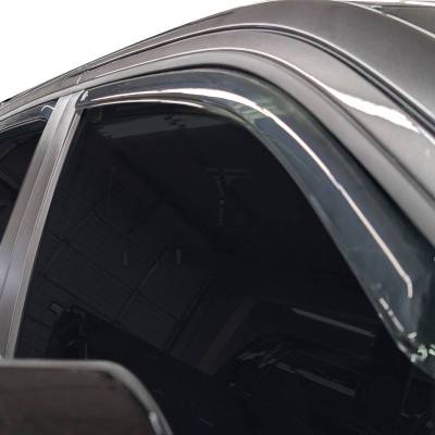 Black Horse Off Road - Black Horse Off Road [BHOR] |In Channel Rain Guard/Wind Deflectors|2019-2026 Ram 1500 Crew Cab|Smoke,4Pcs|#1494806IN - Image 5