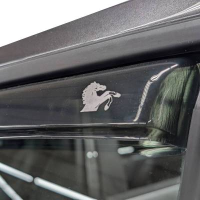 Black Horse Off Road - Black Horse Off Road [BHOR] |In Channel Rain Guard/Wind Deflectors|2019-2026 Ram 1500 Crew Cab|Smoke,4Pcs|#1494806IN - Image 9