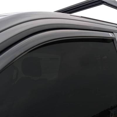 Black Horse Off Road - Black Horse Off Road [BHOR] |In Channel Rain Guard/Wind Deflectors|2019-2026 Ram 1500 Crew Cab|Smoke,4Pcs|#1494806IN - Image 12