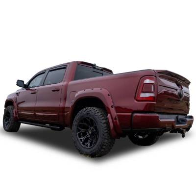 Black Horse Off Road - Black Horse Off Road [BHOR] |In Channel Rain Guard/Wind Deflectors|2019-2026 Ram 1500 Crew Cab|Smoke,4Pcs|#1494806IN - Image 13