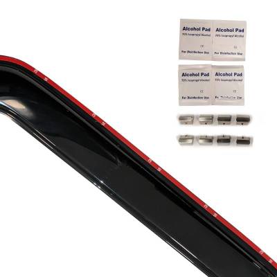 Black Horse Off Road - Black Horse Off Road [BHOR] |In Channel Rain Guard/Wind Deflectors|2019-2026 Ram 1500 Crew Cab|Smoke,4Pcs|#1494806IN - Image 16