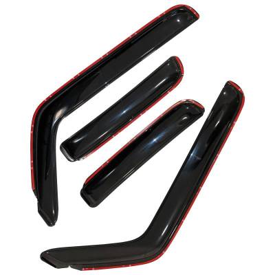 Black Horse Off Road - Black Horse Off Road [BHOR] |In Channel Rain Guard/Wind Deflectors|2023-2026 Chevrolet Colorado Crew Cab/2023-2026 GMC Canyon Crew Cab|Smoke,4Pcs|#1494218IN - Image 21