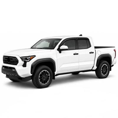Black Horse Off Road - Black Horse Off Road [BHOR] |Tape On Rain Guard/Wind Deflectors|2024-2026 Toyota Tacoma Crew Cab  |Smoke,4Pcs|#144270 - Image 8
