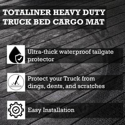 Black Horse Off Road - Black Horse TOTALINER 6mm Heavy Duty Rubber Anti-skid Bed Mat-2024-2027 Toyota Tacoma|Black Horse Off Road - Image 4