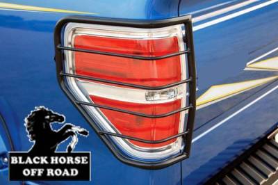 Black Horse Off Road - Tail Light Guards-Black-2009-2026 Ford F-150|Black Horse Off Road - Image 2