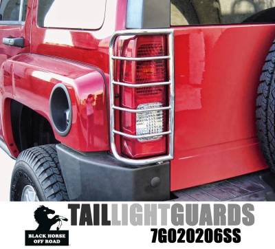 Black Horse Off Road - Tail Light Guards-Stainless Steel-2006-2026 Hummer H3|Black Horse Off Road - Image 3