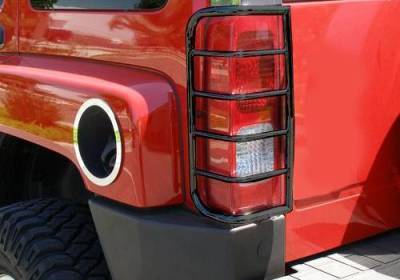 Tail Light Guards-Black-2006-2026 Hummer H3|Black Horse Off Road