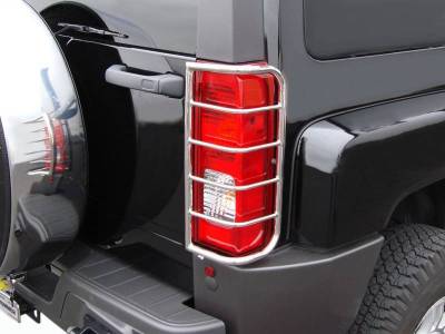 Black Horse Off Road - Tail Light Guards-Stainless Steel-2006-2026 Hummer H3|Black Horse Off Road - Image 4