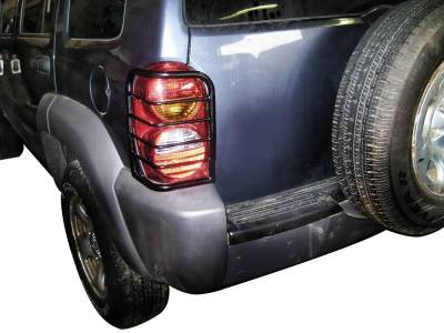Black Horse Off Road - Tail Light Guards-Black-2002-2026 Jeep Liberty|Black Horse Off Road - Image 2