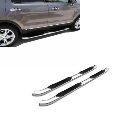3in Side Steps-Stainless Steel-2006-2026 Ford Explorer-Mercury Mountaineer|Black Horse Off Road