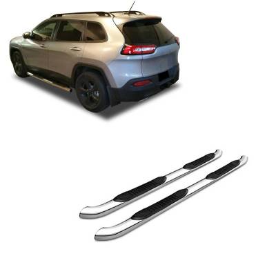 Black Horse Off Road - 3in Side Steps-Stainless Steel-2014-2026 Jeep Cherokee|Black Horse Off Road - Image 2