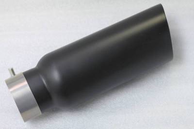 Black Horse Off Road - Muffler Tip-Black-All Cars, Trucks and SUVs( 3" inlet,4" outlet and 10" Length)|Black Horse Off Road - Image 6