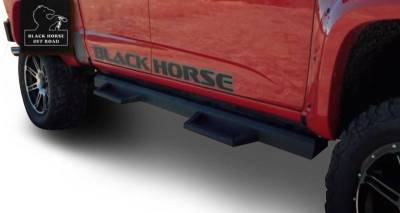 Black Horse Off Road - Impact Heavy Duty Drop Side Steps-Black-2015-2026 Chevrolet Colorado-GMC Canyon|Black Horse Off Road - Image 16
